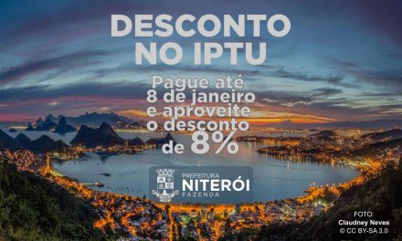 Pague seu IPTU até o dia 8 de janeiro e aproveite o desconto de 8%