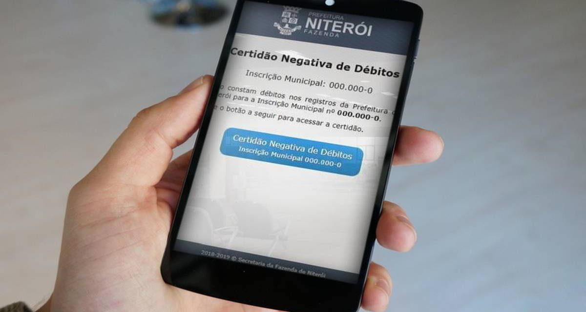 Secretaria de Fazenda de Niterói lança serviço gratuito de emissão online de Certidão de Débitos Municipais