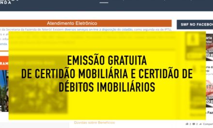 Certidão mobiliária e certidão de débitos imobiliários