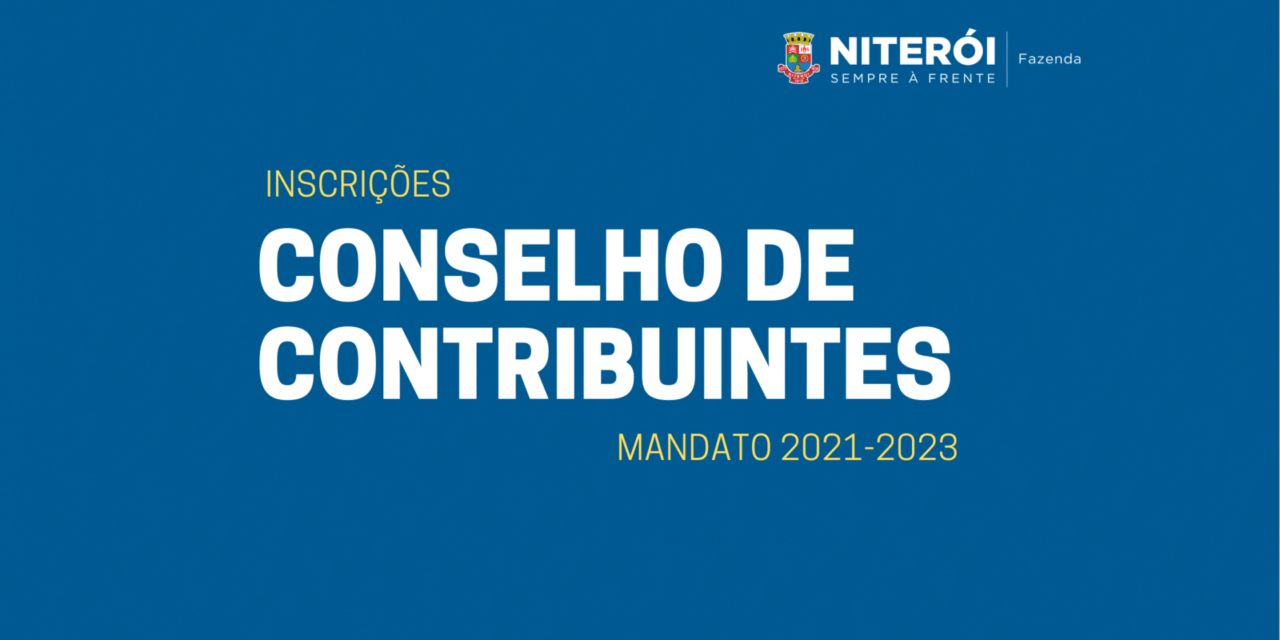 inscrições para o Conselho de Contribuintes