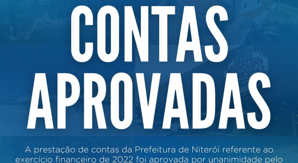 Niterói tem contas aprovadas!