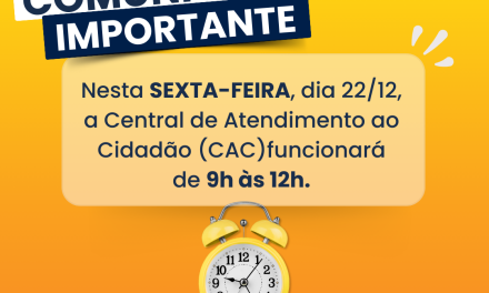 COMUNICADO IMPORTANTE!