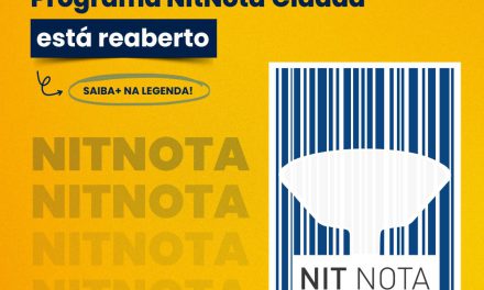 Novidade! O cadastro para o Programa NitNota Cidadã está reaberto.