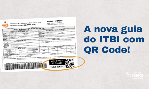 Secretaria de Fazenda de Niterói facilita pagamento do ITBI com QR Code para PIX